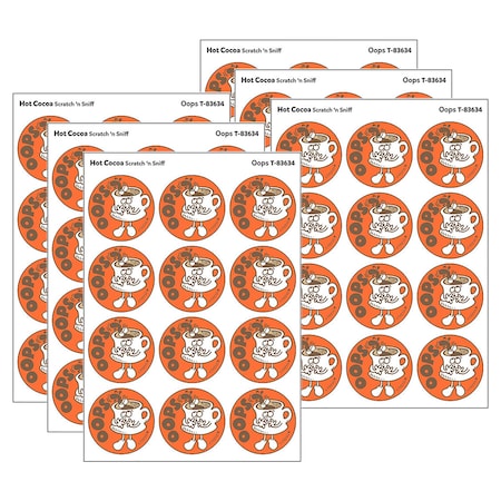 Trend Oops/Hot Cocoa Scent Retro Scratch n Sniff Stinky Stickers, 144PK T83634